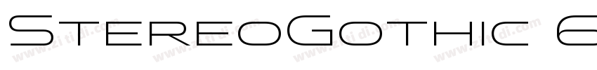 StereoGothic 65字体转换